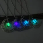 Luminous Moon Stone Healing Pendant Necklace - Image 10
