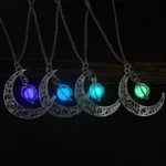 Luminous Moon Stone Healing Pendant Necklace - Image 4