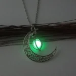 Luminous Moon Stone Healing Pendant Necklace - Image 3