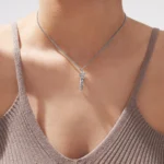 Silver Hug Necklace (With Ring) - Image 3