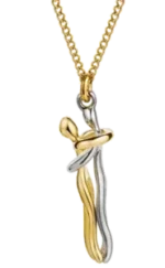 Gold Hug Necklace (With Ring) - Image 6